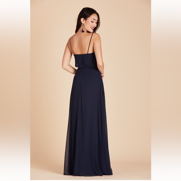 Birdy Grey Gwennie Chiffon Navy Formal Dress XS - Picture 2 of 9